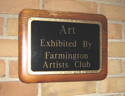 Library Exhibit Plaque